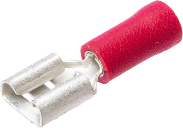  Flachsteckerhülse rot  2,8x0,8 mm