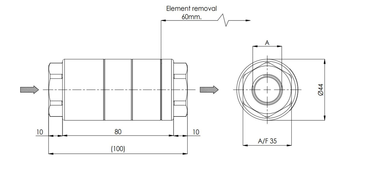 FLC1S25BB2 Hydraulikfilter (Inline)