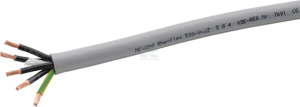 Kabel 5x4mm², grau, PVC, pro m, Helukabel