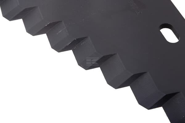 Gezacktes Futtermesser, wolframkarbidbeschichtet