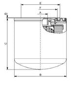 FO-0455 Hydraulikfilter SpinOn