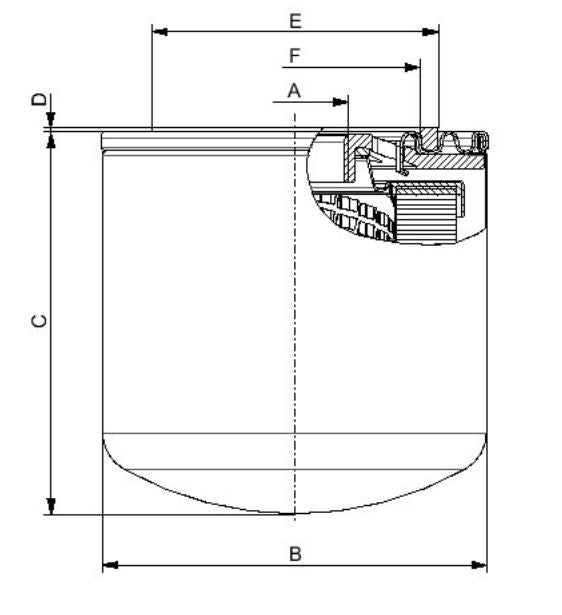 FO-0456 Hydraulikfilter SpinOn