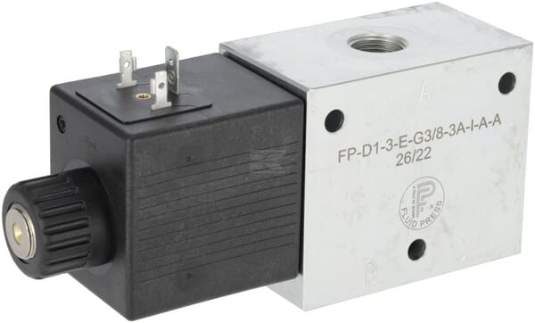 Ventil, 3/2, 12 VDC, FP-D1-3-E-G3/8-3A-I-A-A