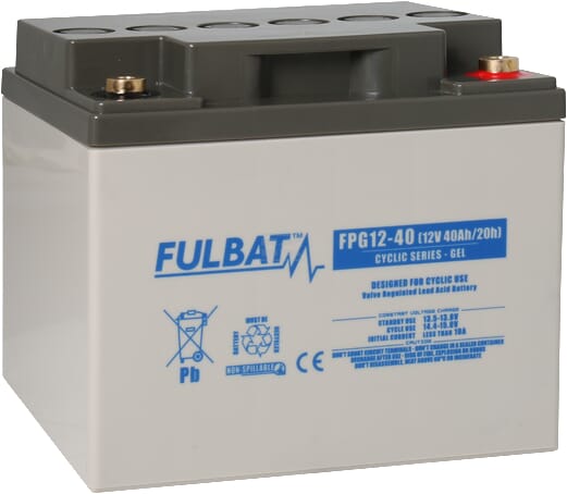Fulbat, Batterie, 40Ah, 197 x 165 x 170mm Cycling Gel