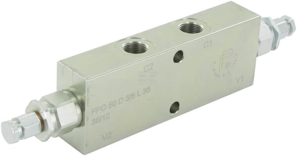 Gegenhalteventil,doppelt, 3/8"