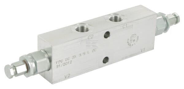 Gegenhalteventil,doppelt, 3/8"