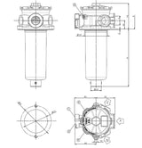 FR62R130000BB5000 Leitungsfiltergehäuse (Rücklauffilter)