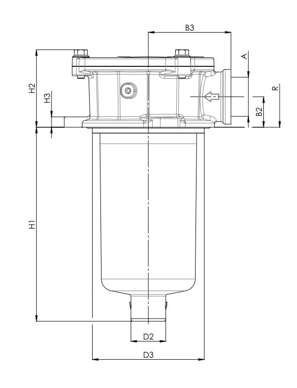FRTR122C25BBB50C000S0 Leitungsfilter (Rücklauffilter)