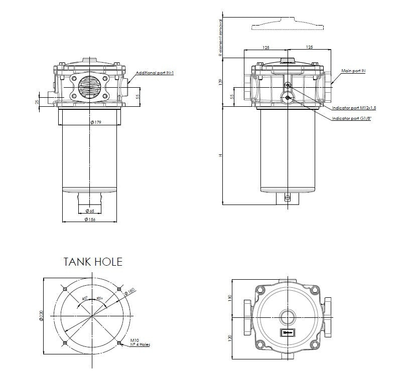 FRTR672000BF9MB5C000S0 Leitungsfiltergehäuse (Rücklauffilter)