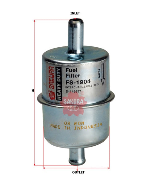 FS-1904 Kraftstoff-Leitungsfilter Inline