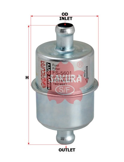 FS-5601 Kraftstoff-Leitungsfilter Inline
