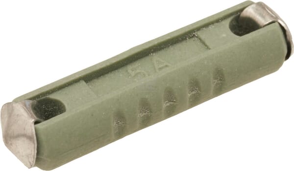 Sicherung, Torpedo, 5A,  Gelb, 25mm, Kramp
