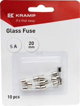 Sicherung, Glas, 5A,  Transparent, 20mm, Kramp