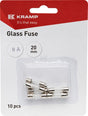 Sicherung, Glas, 8A,  Transparent, 20mm, Kramp