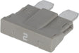 Sicherung, Stecksicherung, Standard, 2A,  Grau, 19mm, 10Stk., Kramp