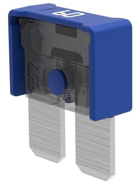Sicherung, 60A,  Blau, 6.5mm, 5Stk., Kramp