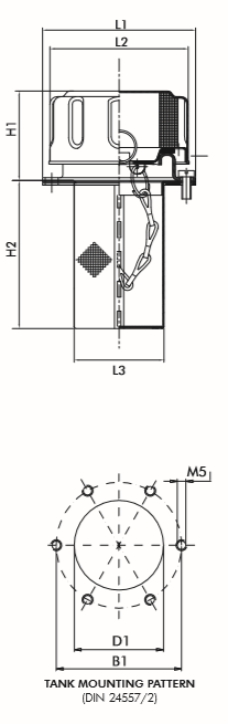 FT8F03BS081L Luftfilter (Einfüll- und Belüftung)