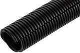 Schutzschlauch 13mm 100m flexibel gewellt, offen, schwarz