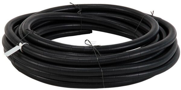 Schutzschlauch 30mm 25m flexibel gewellt, offen, schwarz