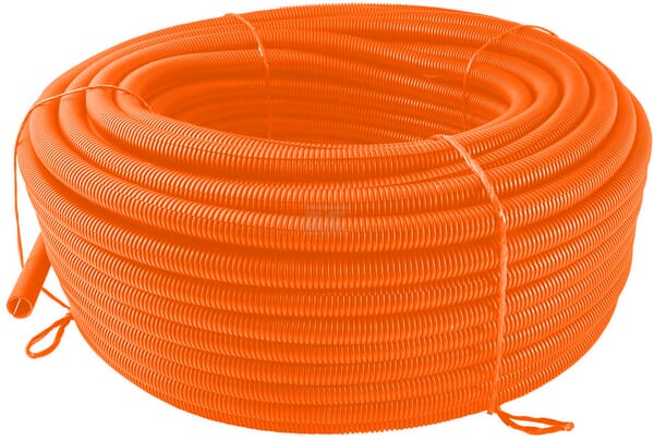 Schutzschlauch 19mm 50m flexibel gewellt, geschlossen, orange