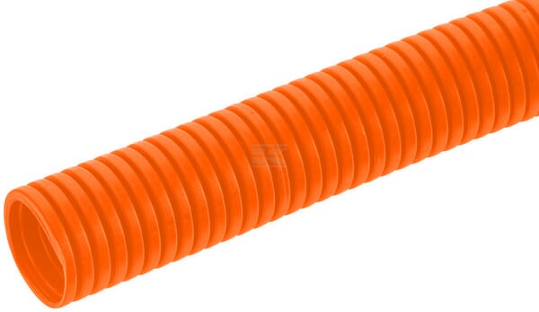 Schutzschlauch 30mm 25m flexibel gewellt, geschlossen, orange
