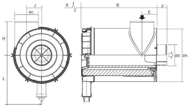 G180073 Luftfilter (RadialSeal FRG2)