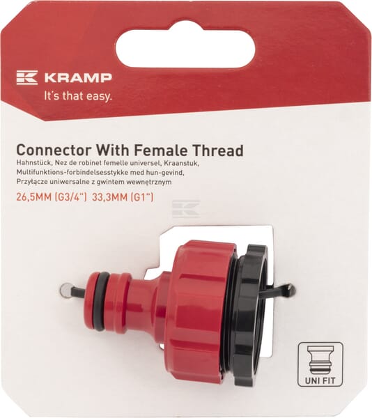 Anschluss mit Innengewinde 3/4"-1"