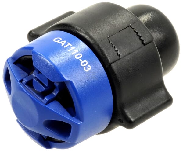 Hypro, Doppelflachstrahldüse, GUARDIAN AIR TWIN, Blau, 110°, Kunststoff, Bayonet