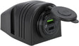 USB-C + USB-A Sockel 12/24V Oberflächenmontage