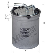 H281WK01 Kraftstoff-Leitungsfilter Inline