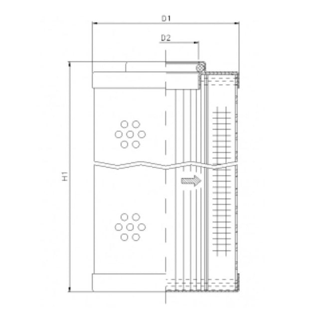 H322C10B Hydraulikfilterelement