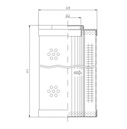 H323G10V Hydraulikfilterelement