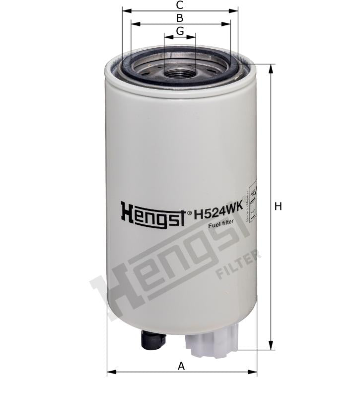 H524WK D385 Kraftstofffilter SpinOn
