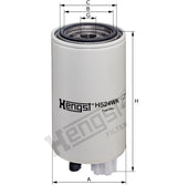 H524WK D385 Kraftstofffilter SpinOn