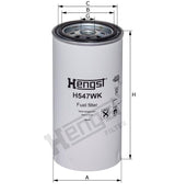 H547WK D424 Kraftstofffilter SpinOn
