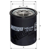 H824W Ölfilter SpinOn