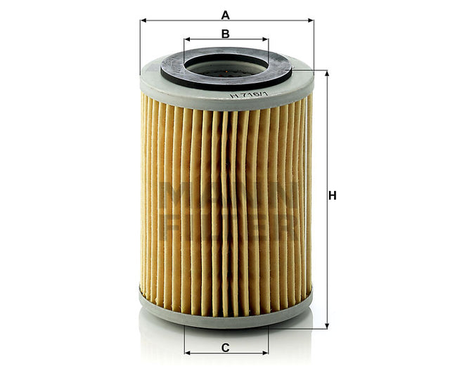 H 716/1 x Flüssigkeitsfilterpatrone