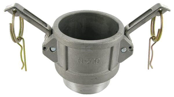 Camlock Typ B 2" Außengewinde Aluminium