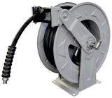 Automatischer Schlauchaufroller Stahl mit 20m 3/8" 400bar Schlauch und 3/8" Außengewinde