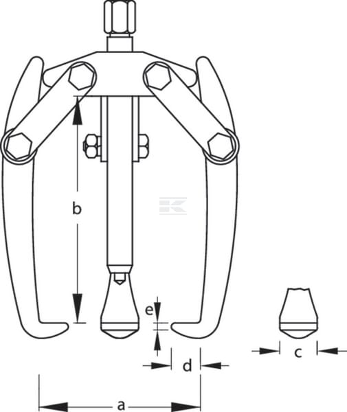 Abzieher 3-Arm. 80mm