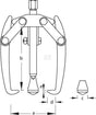 Abzieher 3-Arm. 80mm