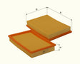 HP2038 Luftfilterelement