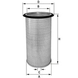 HP498 Luftfilterelement (Sekundärelement)