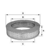 HPU4356 Luftfilterelement