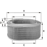 HPU4361 Luftfilterelement