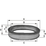 HPU4378 Luftfilterelement
