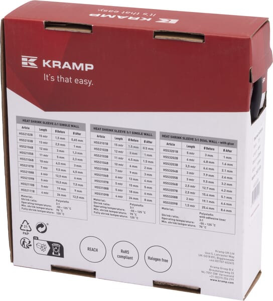 Schrumpfschlauch 4.8/1.6, 3:1, 4m, doppelwandig, mit Kleber