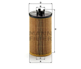 HU 612/2 x Ölfilterelement, metallfrei