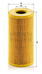 HU 618 y Ölfilterelement (metallfrei)