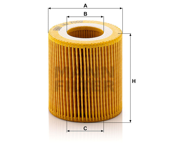 HU 7002 z Ölfilterelement (metallfrei)